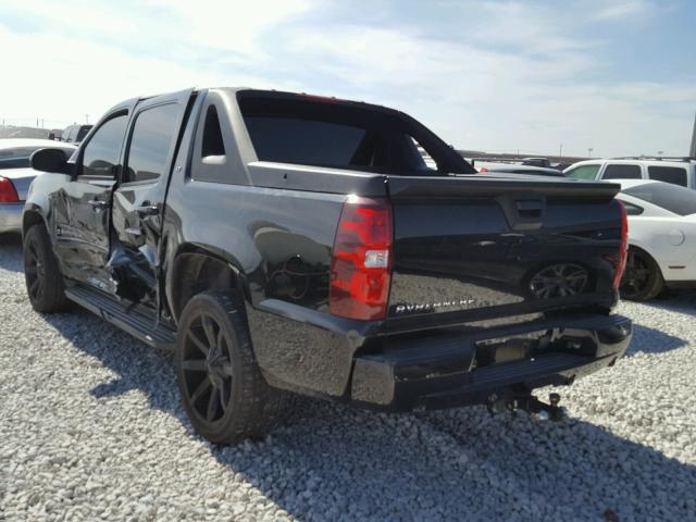 3GNEC12JX8G130231 - 2008 CHEVROLET AVALANCHE BLACK photo 3