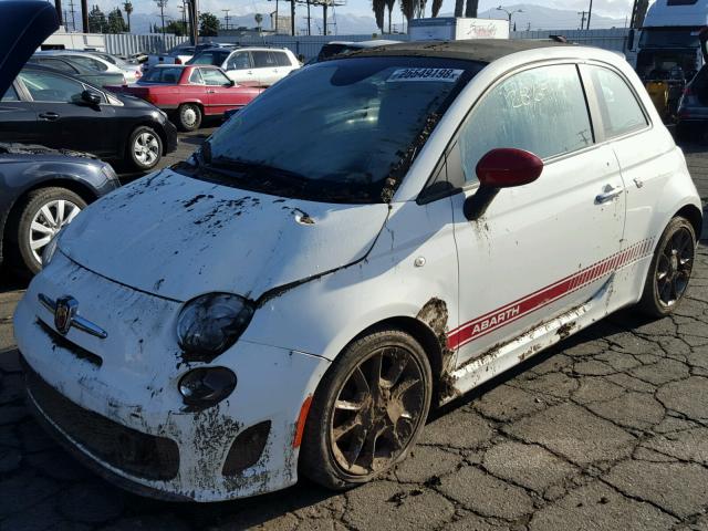 3C3CFFJH9DT664930 - 2013 FIAT 500 ABARTH WHITE photo 2