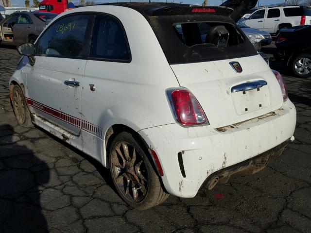 3C3CFFJH9DT664930 - 2013 FIAT 500 ABARTH WHITE photo 3