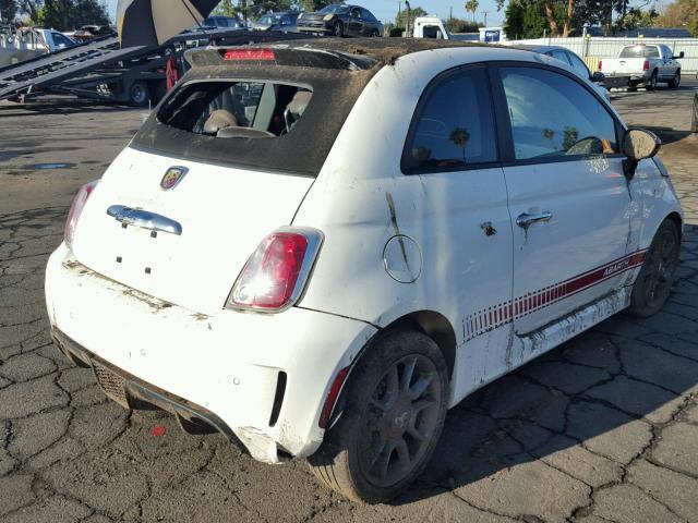 3C3CFFJH9DT664930 - 2013 FIAT 500 ABARTH WHITE photo 4