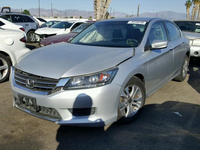 1HGCR2F38FA056708 - 2015 HONDA ACCORD LX SILVER photo 2