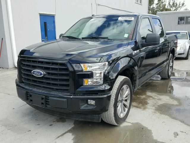 1FTEW1CF0HKD87093 - 2017 FORD F150 SUPER BLACK photo 2