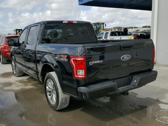 1FTEW1CF0HKD87093 - 2017 FORD F150 SUPER BLACK photo 3