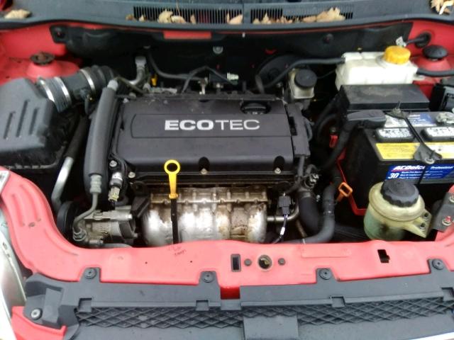 KL1TD56E89B373152 - 2009 CHEVROLET AVEO LS RED photo 7