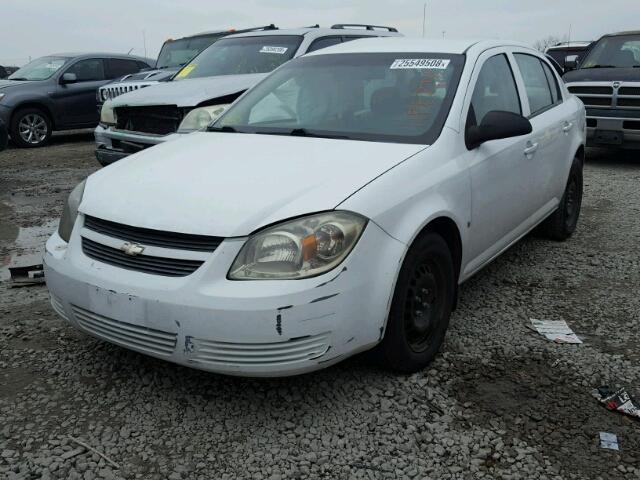 1G1AK58F587198283 - 2008 CHEVROLET COBALT LS WHITE photo 2