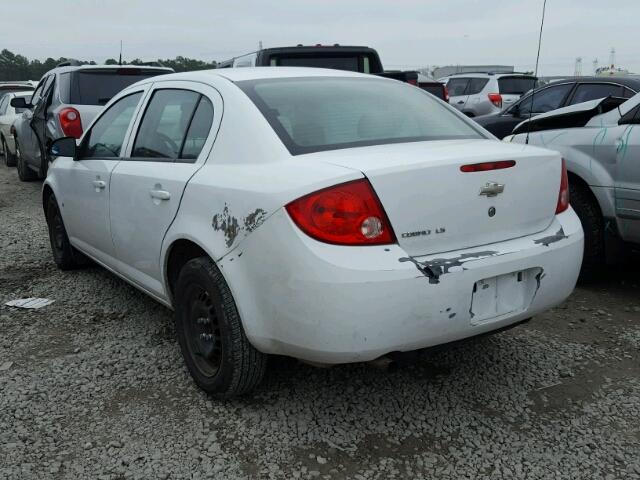 1G1AK58F587198283 - 2008 CHEVROLET COBALT LS WHITE photo 3