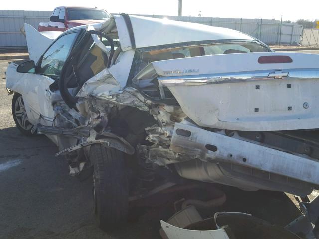 1G1ZS57N67F265845 - 2007 CHEVROLET MALIBU LS WHITE photo 9