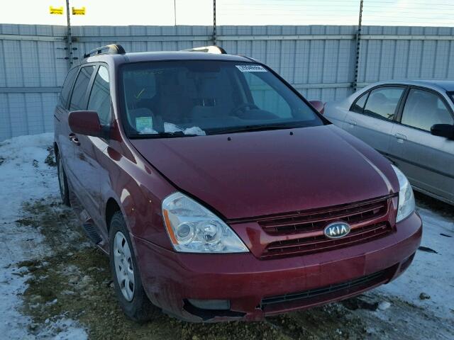 KNDMB233386253058 - 2008 KIA SEDONA EX RED photo 1