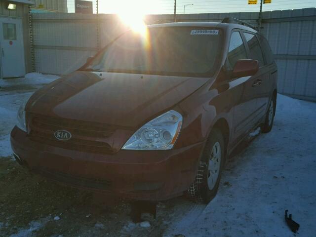 KNDMB233386253058 - 2008 KIA SEDONA EX RED photo 2