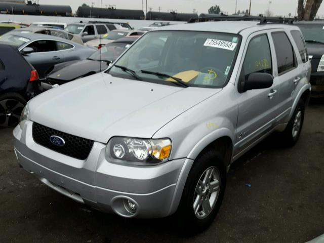 1FMCU95H06KA74788 - 2006 FORD ESCAPE HEV SILVER photo 2