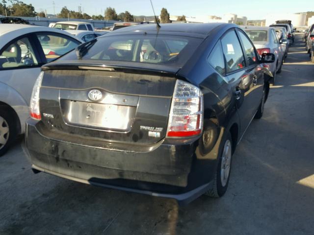 JTDKB20U783406711 - 2008 TOYOTA PRIUS BLACK photo 4