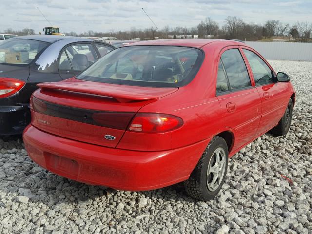 3FAFP13P6YR259016 - 2000 FORD ESCORT RED photo 4