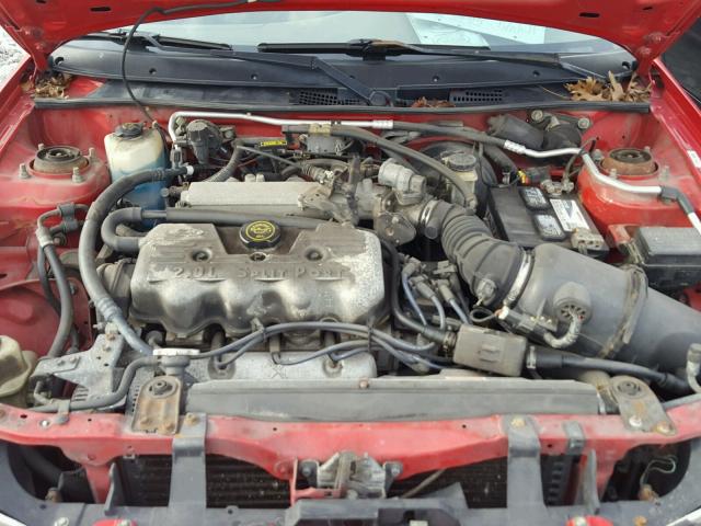 3FAFP13P6YR259016 - 2000 FORD ESCORT RED photo 7