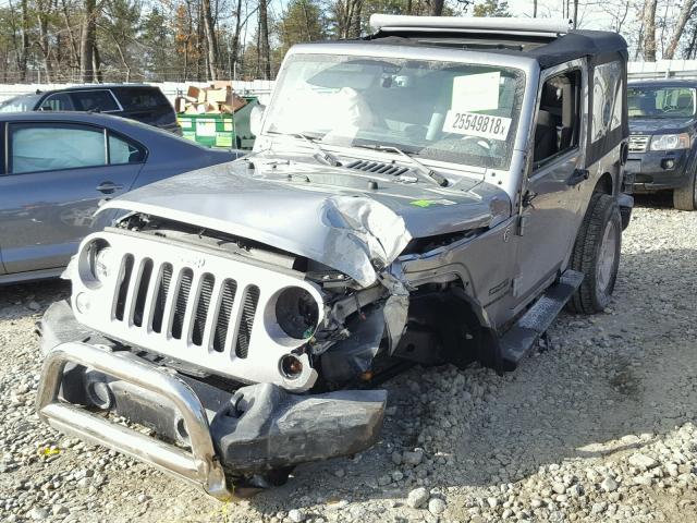 1C4AJWAG5EL252249 - 2014 JEEP WRANGLER S GRAY photo 9