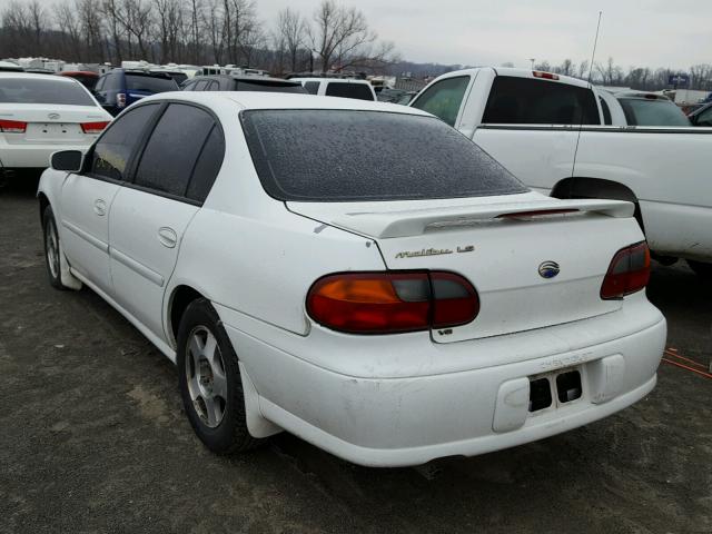 1G1NE52JX2M709730 - 2002 CHEVROLET MALIBU LS WHITE photo 3