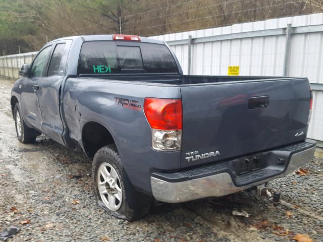 5TBBT54127S454363 - 2007 TOYOTA TUNDRA DOU BLUE photo 3