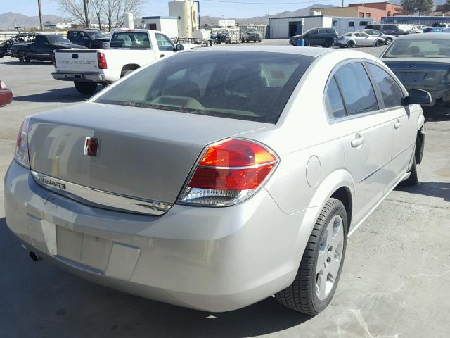 1G8ZS57N87F226031 - 2007 SATURN AURA XE SILVER photo 4