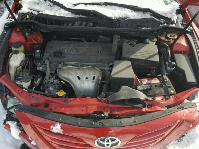 4T4BE46K29R095985 - 2009 TOYOTA CAMRY BASE RED photo 7