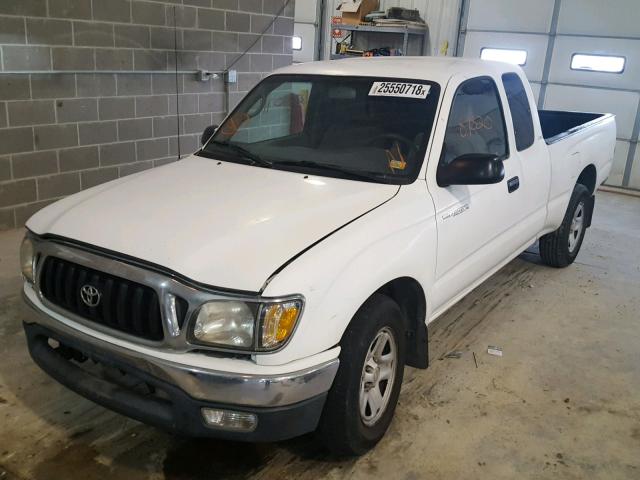 5TEVL52N41Z877269 - 2001 TOYOTA TACOMA XTR WHITE photo 2