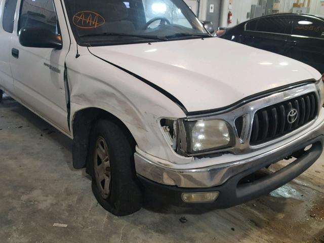 5TEVL52N41Z877269 - 2001 TOYOTA TACOMA XTR WHITE photo 9