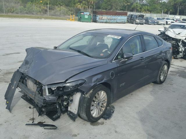 3FA6P0PU8DR318684 - 2013 FORD FUSION SE GRAY photo 2