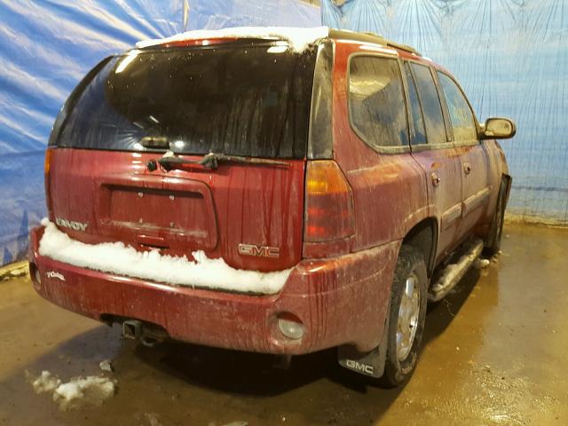 1GKDT13SX52167929 - 2005 GMC ENVOY RED photo 4