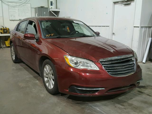 1C3CCBBB4EN137682 - 2014 CHRYSLER 200 TOURIN MAROON photo 1