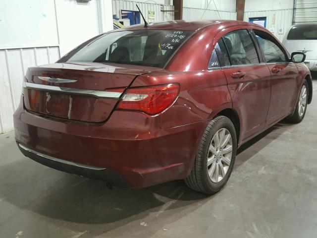 1C3CCBBB4EN137682 - 2014 CHRYSLER 200 TOURIN MAROON photo 4