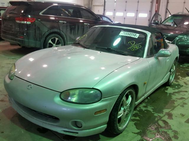 JM1NB3535X0124280 - 1999 MAZDA MX-5 MIATA SILVER photo 2