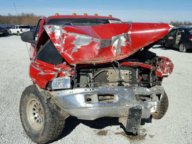 3B7KF26Z0XM563954 - 1999 DODGE RAM 2500 RED photo 9