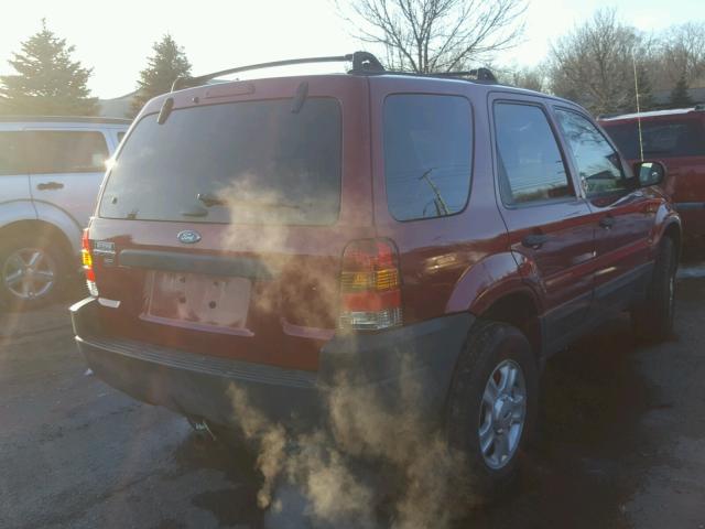 1FMYU93114KA28525 - 2004 FORD ESCAPE XLT RED photo 4