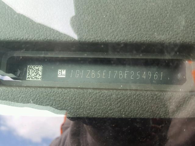 1G1ZB5E17BF254961 - 2011 CHEVROLET MALIBU LS BROWN photo 10