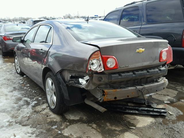 1G1ZB5E17BF254961 - 2011 CHEVROLET MALIBU LS BROWN photo 3