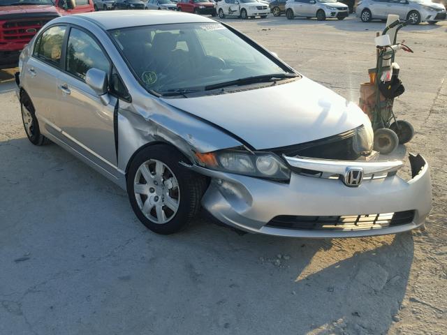 1HGFA16547L001128 - 2007 HONDA CIVIC LX SILVER photo 1