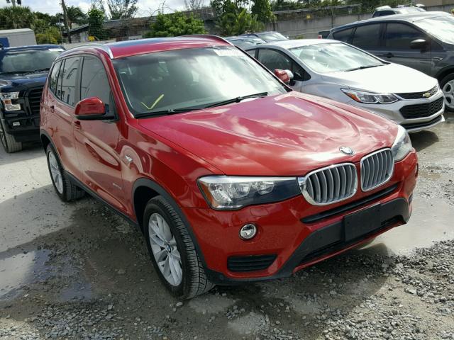 5UXWZ7C57F0F75769 - 2015 BMW X3 SDRIVE2 RED photo 1