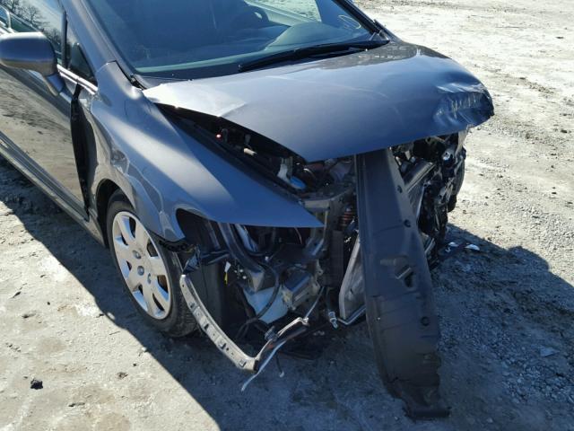 2HGFA1F50AH578338 - 2010 HONDA CIVIC LX GRAY photo 9