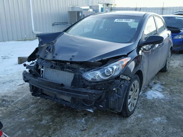 KMHD25LH7EU227093 - 2014 HYUNDAI ELANTRA GT BLACK photo 2