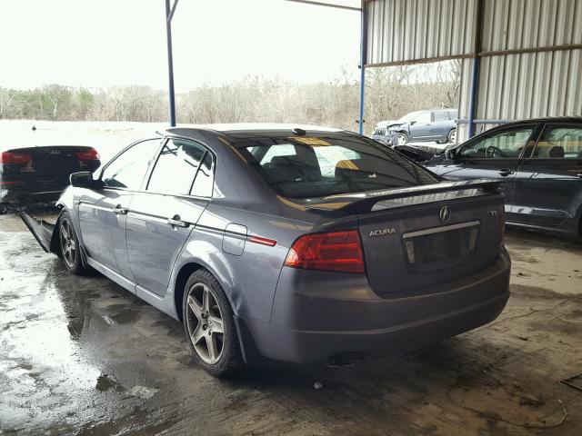 19UUA66274A069845 - 2004 ACURA TL GRAY photo 3