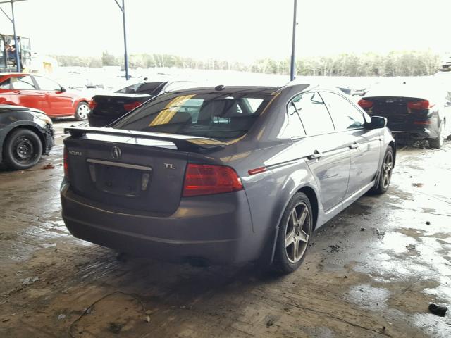 19UUA66274A069845 - 2004 ACURA TL GRAY photo 4