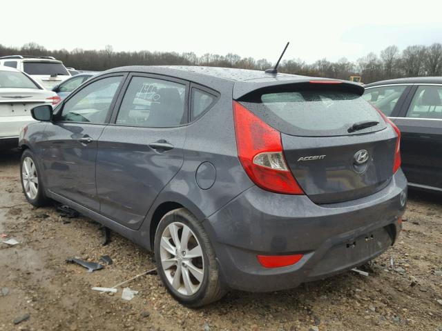 KMHCU5AE6DU077894 - 2013 HYUNDAI ACCENT GLS GRAY photo 3