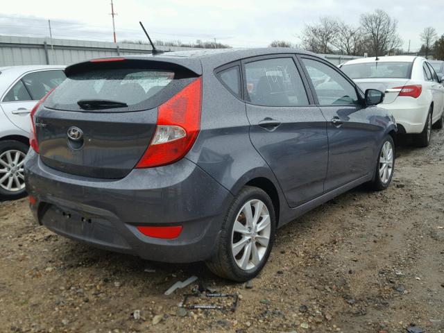 KMHCU5AE6DU077894 - 2013 HYUNDAI ACCENT GLS GRAY photo 4