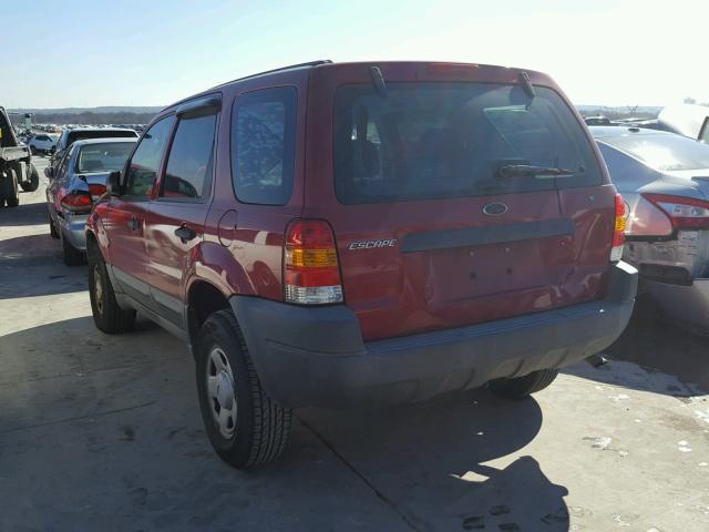 1FMYU02183KC37630 - 2003 FORD ESCAPE XLS MAROON photo 3