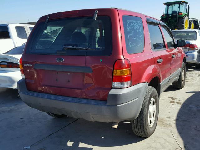 1FMYU02183KC37630 - 2003 FORD ESCAPE XLS MAROON photo 4