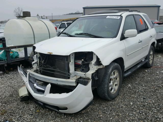 2HNYD18622H530971 - 2002 ACURA MDX TOURIN WHITE photo 2