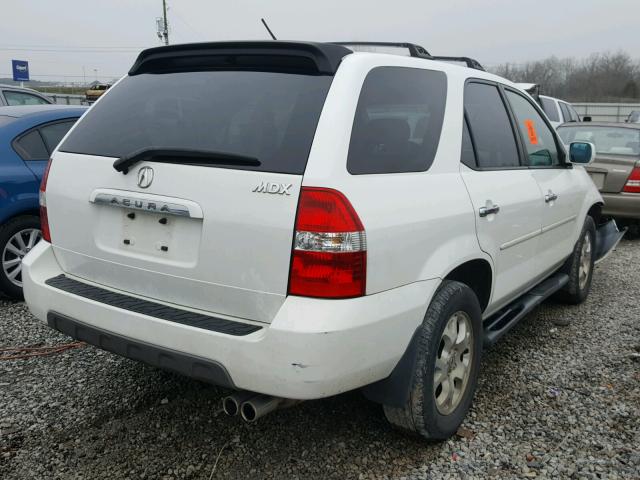 2HNYD18622H530971 - 2002 ACURA MDX TOURIN WHITE photo 4