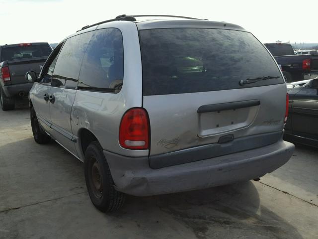 2C4FJ25B3YR797097 - 2000 CHRYSLER VOYAGER SILVER photo 3