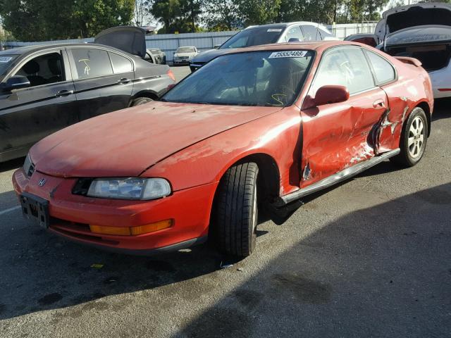 JHMBB2159NC011981 - 1992 HONDA PRELUDE SI RED photo 2