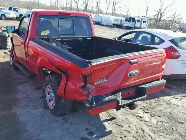 1FTYR10UX7PA45529 - 2007 FORD RANGER RED photo 3