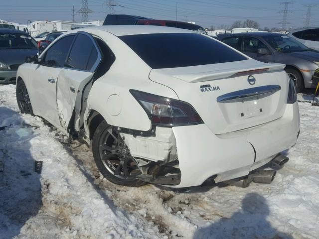 1N4AA5AP3CC866567 - 2012 NISSAN MAXIMA S WHITE photo 3