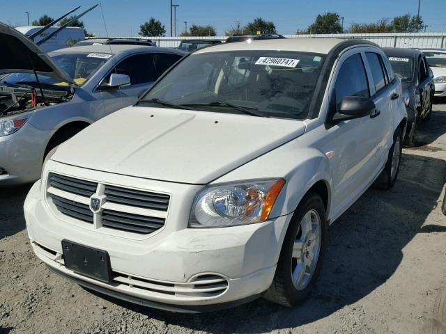 1B3HB28B98D659781 - 2008 DODGE CALIBER WHITE photo 2